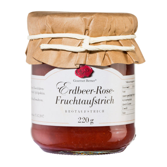 Erdbeer-Rose Fruchtaufstrich