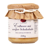 Erdbeer Fruchtaufstrich mit weißer Schokolade