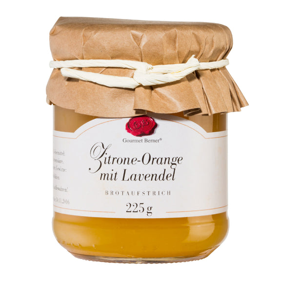 Zitrone-Orange mit Lavendel Fruchtaufstrich