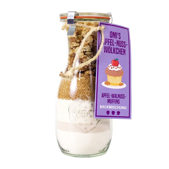 Backmischung Omis Apfel-Nuss-Wölkchen