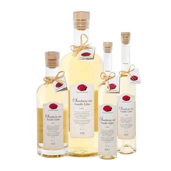 Samtbirne mit Vanille Likör