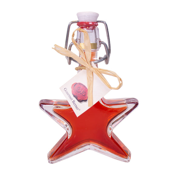 Winterliche Pflaume Likör Sternflasche