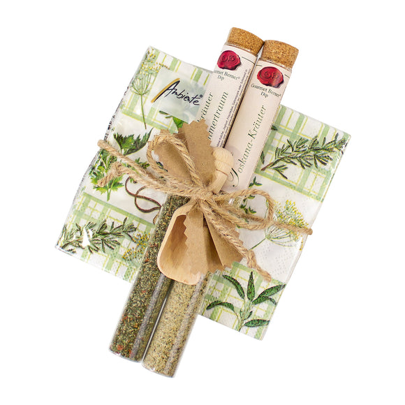 Serviettengeschenk - Kräuterdips