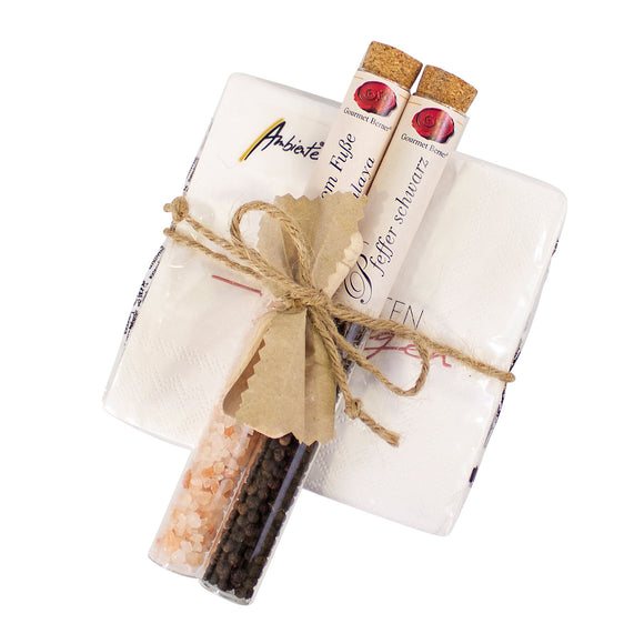 Serviettengeschenk - Salz & Pfeffer