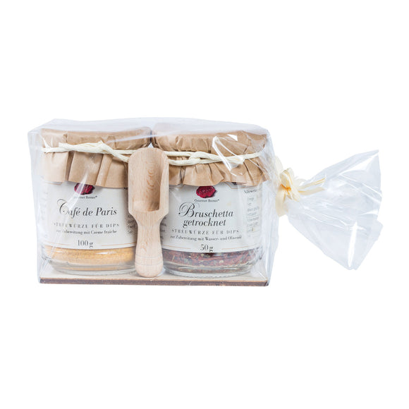 Brettgeschenk - Dips im 2er Pack