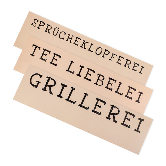 In Vitro Holzthekenaufsteller Topper