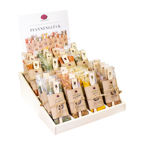 Holzdisplay - Pfannenglück