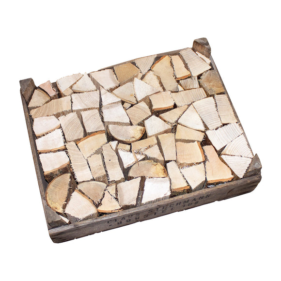 Kirschsteige gefüllt mit Eichenholz