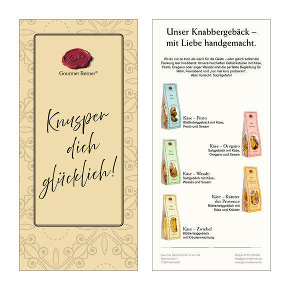 Produktkarte Gebäck