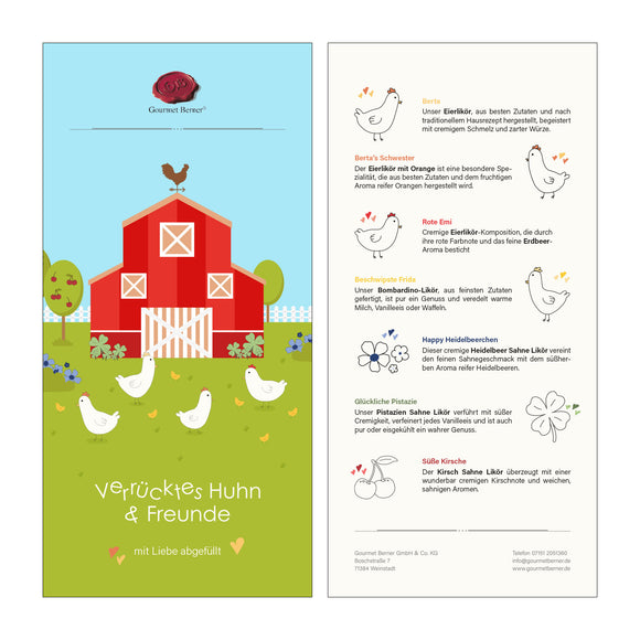 Produktkarte Verrücktes Huhn und Freunde